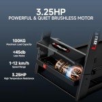 Bluetooth Folding Treadmill with Heart-rate Sensor, Multi-functional Display