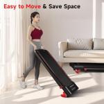 Portable Folding Treadmill with Incline and Handle Bar