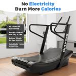 Delavin Curved Manual Treadmill with Digital Display