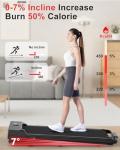 Compact Folding Treadmill with Incline and Remote