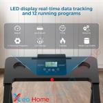 Xeo Home Folding Electric Treadmill With Bluetooth Speakers