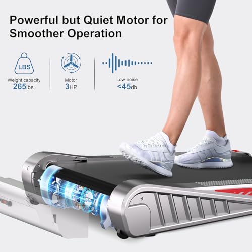 Walking Pad with Motorised Under Desk Treadmill, Compact Fit