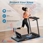Xeo Home Folding Electric Treadmill With Bluetooth Speakers