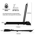 BTM Portable Folding Treadmill with Bluetooth Speaker