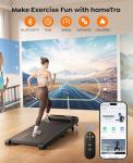 homeTro Compact Walking Pad Treadmill with Incline