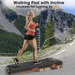 Foldable Under Desk Treadmill with Incline and Apps
