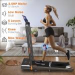 Foldable Under Desk Treadmill with Incline and Apps