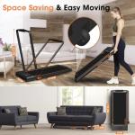 Foldable Under Desk Treadmill with Incline and Apps