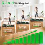 FOUSAE 10KM/H Incline Walking Pad for Home
