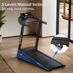 Laufhome Foldable Treadmill with Manual Incline