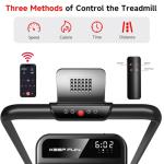 KEEP FUN Foldable Walking Pad with Incline & Remote