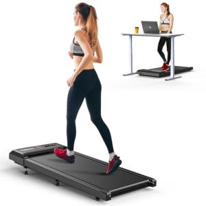 2-in-1 Walking Pad Treadmill with Incline