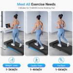THERUN Portable Under Desk Treadmill with 6% Incline