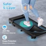 THERUN Portable Under Desk Treadmill with 6% Incline