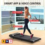 2-in-1 Walking Pad Treadmill with Incline