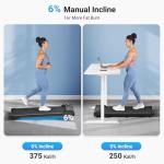 THERUN Portable Under Desk Treadmill with 6% Incline