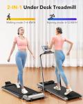 3 In 1 Folding Treadmill With Incline And Remote Control