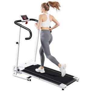 Homcom 1 25Hp Motorized Electric Treadmill 10Km H Foldable White