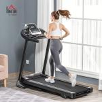 HOMCOM Folding Treadmill with Manual Incline & LED Display
