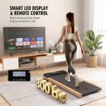 Maksone Wood Electric Under Desk Treadmill with Remote
