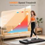Folding Treadmill with Bluetooth Speaker - Home Office Fitness