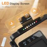 Folding Treadmill with Bluetooth Speaker - Home Office Fitness