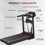 FK Sports Folding Treadmill with 2HP Motor, Bluetooth