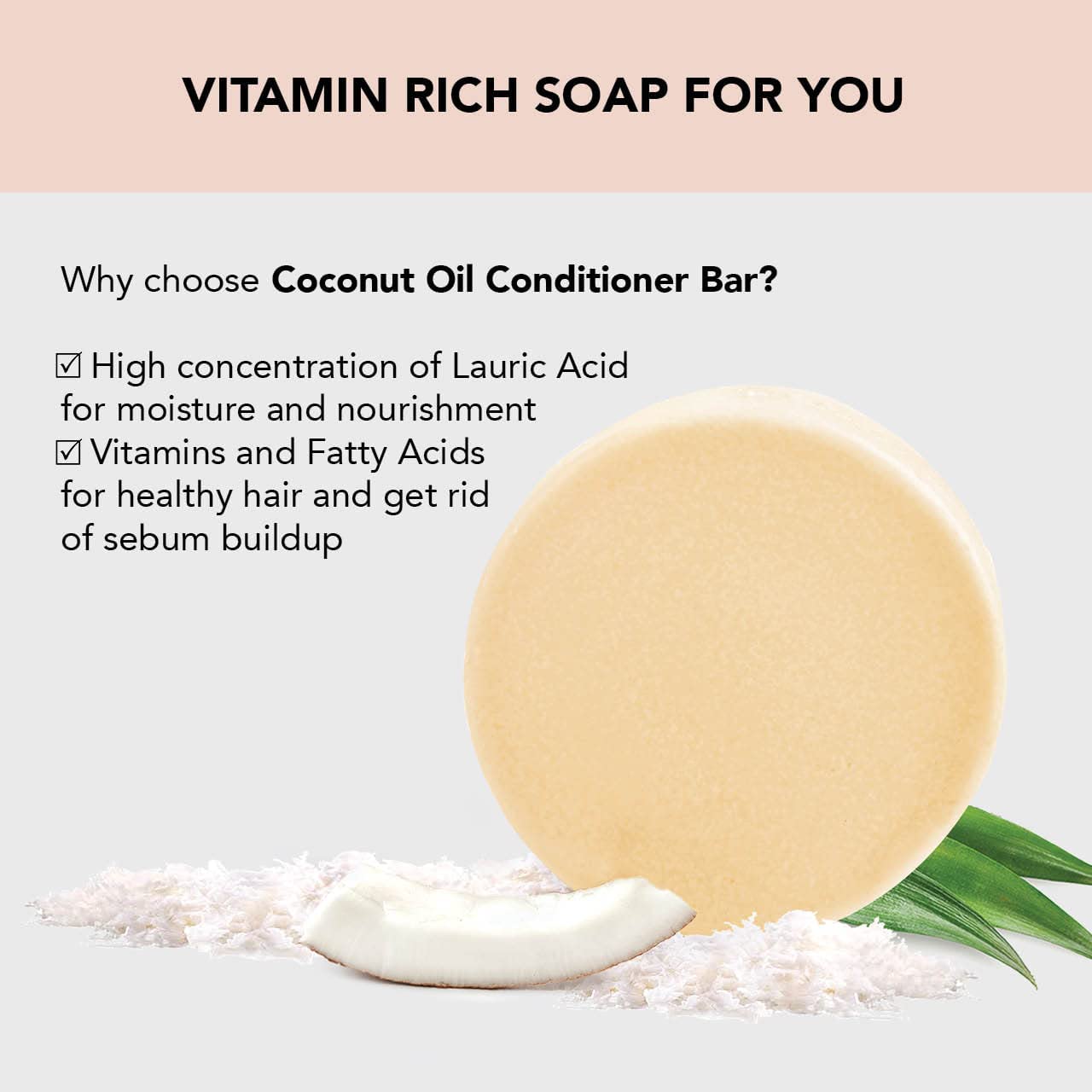 Coconut & Shea Moisturizing Conditioner Bar - Eco-Friendly