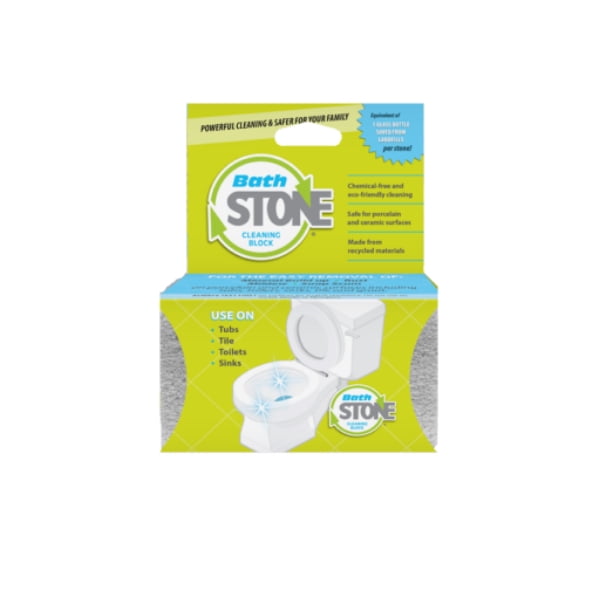 BathStone Cleaning Block 3-Pack, Chemical-Free Eco-Friendly Bathroom Cleaner