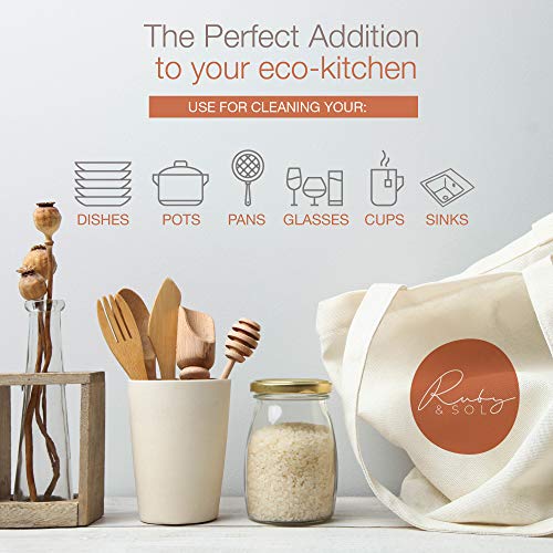 Eco-Friendly Wooden Kitchen Cleaning Set