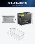 CREWORKS 6L Ultrasonic Jewelry and Tool Cleaner