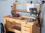 Deluxe Wooden Jewelers Bench with Tool Rack