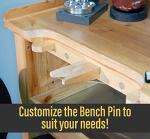 Deluxe Wooden Jewelers Bench with Tool Rack
