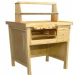 Deluxe Wooden Jewelers Bench with Tool Rack