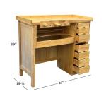 Deluxe Wooden Jewelry Workbench with Storage Drawers