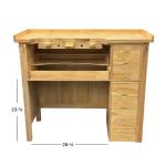 Deluxe Wooden Jewelry Workbench with Storage Drawers