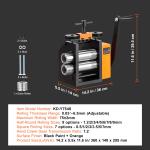 2.95" Jewelry Rolling Mill with 1:2 Gear Ratio