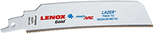 LENOX 6-inch Gold Power Arc Reciprocating Saw Blade