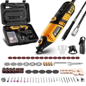 DEKOPRO Mini Rotary Tool Kit with 127 Accessories