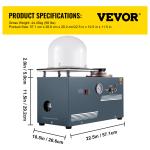 VEVOR 2L Lost Wax Jewelry Casting Vacuum