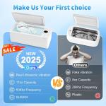 Professional Ultrasonic Jewelry Cleaner for Rings and Eyewear