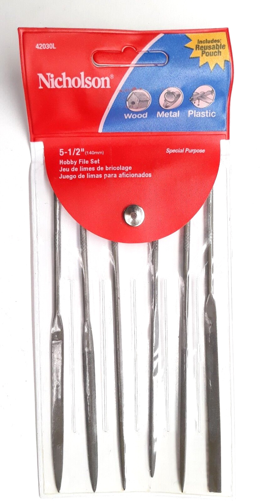 Nicholson 6 Piece Assorted Miniature File Set