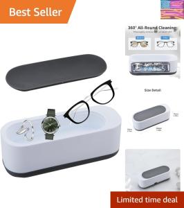 Portable Ultrasonic Jewelry and Glasses Cleaner