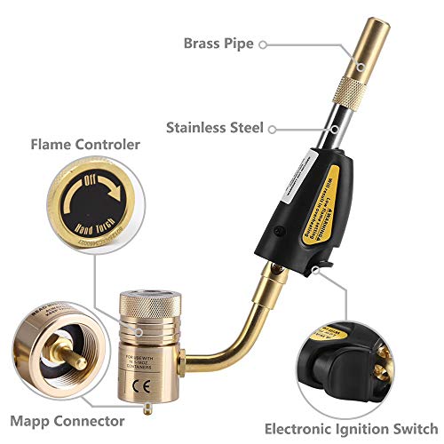 MAPP Hand Torch with Heavy Brass Head