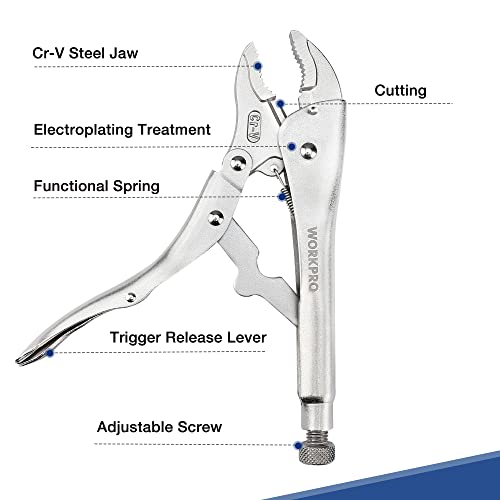 5-Piece Goldsmithing Pliers Set (Curved Jaw, Long Nose)