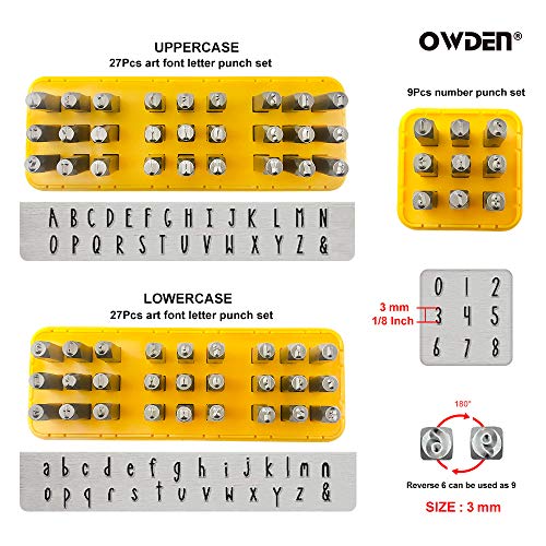 Art Font Uppercase & Lowercase Letter Stamps Set