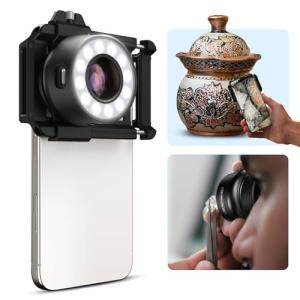 120X Jewelers Loupe with LED Light and Clip