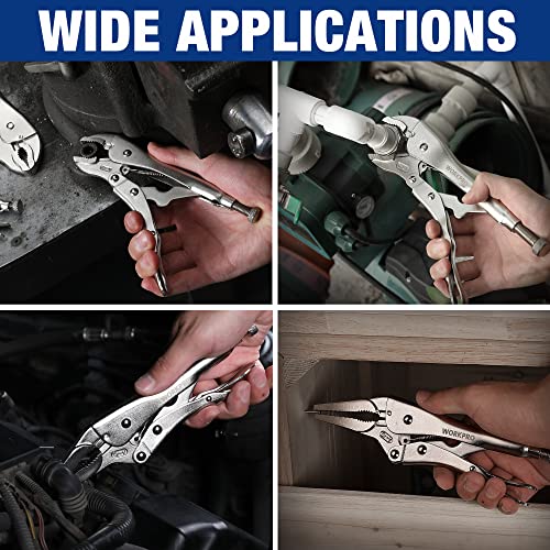 5-Piece Goldsmithing Pliers Set (Curved Jaw, Long Nose)