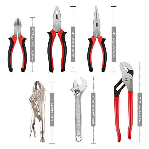 6-Piece Goldsmithing Pliers Set with Toolbag