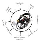 Welding Spool Gun Euro Adapter with Nozzles